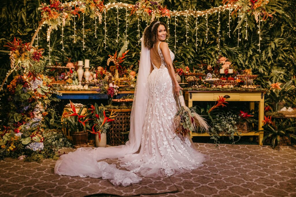 woman in wedding dress